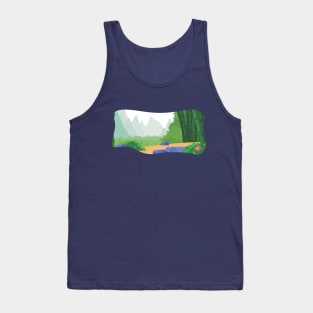 Background Chinese Bamboo Forest Asian Tank Top